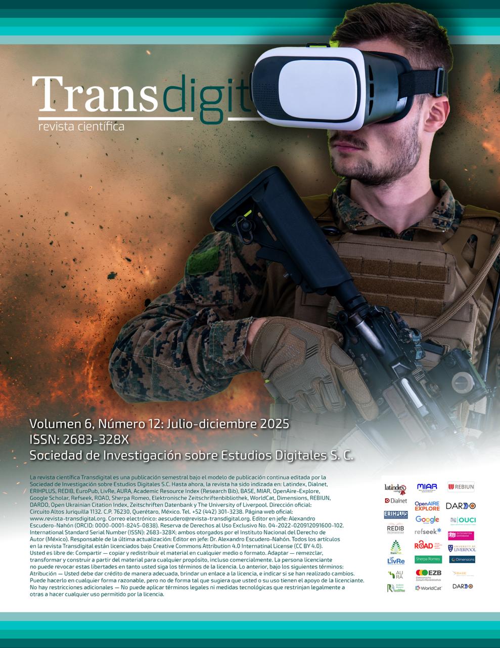 					Ver Vol. 6 Núm. 12 (2025): Julio-diciembre
				